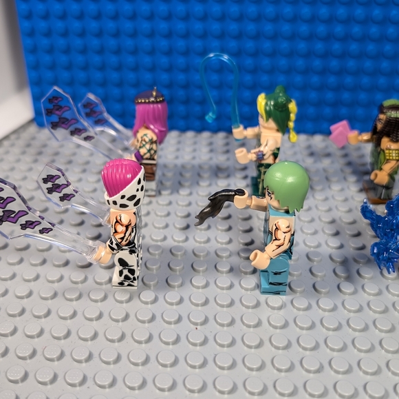 8 Minifigures- Jojo Anime Building Block Toy Manga Action Figure Collectible - Picture 10 of 12